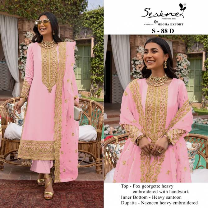 Serene S 88 Festive Wear Wholesale Georgette Pakistani Salwar Suits